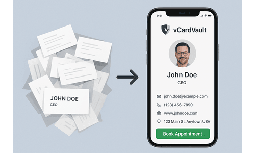 The vCardvault Story: Your Digital Identity, Secured and Supercharged
